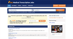 Desktop Screenshot of getmedicaltranscriptionjobs.com